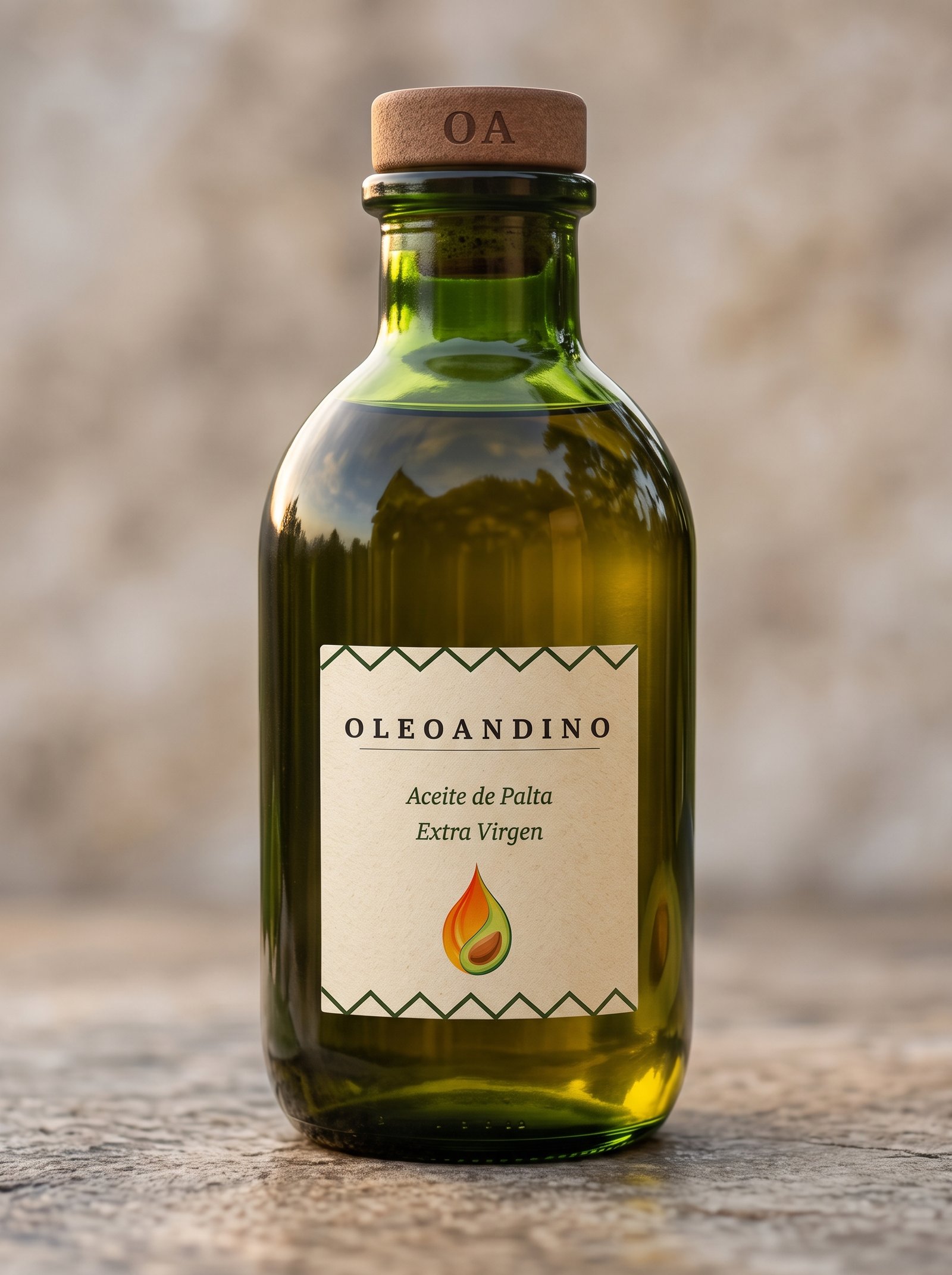 Botella OLEOANDINO – Aceite de Palta Extra Virgen